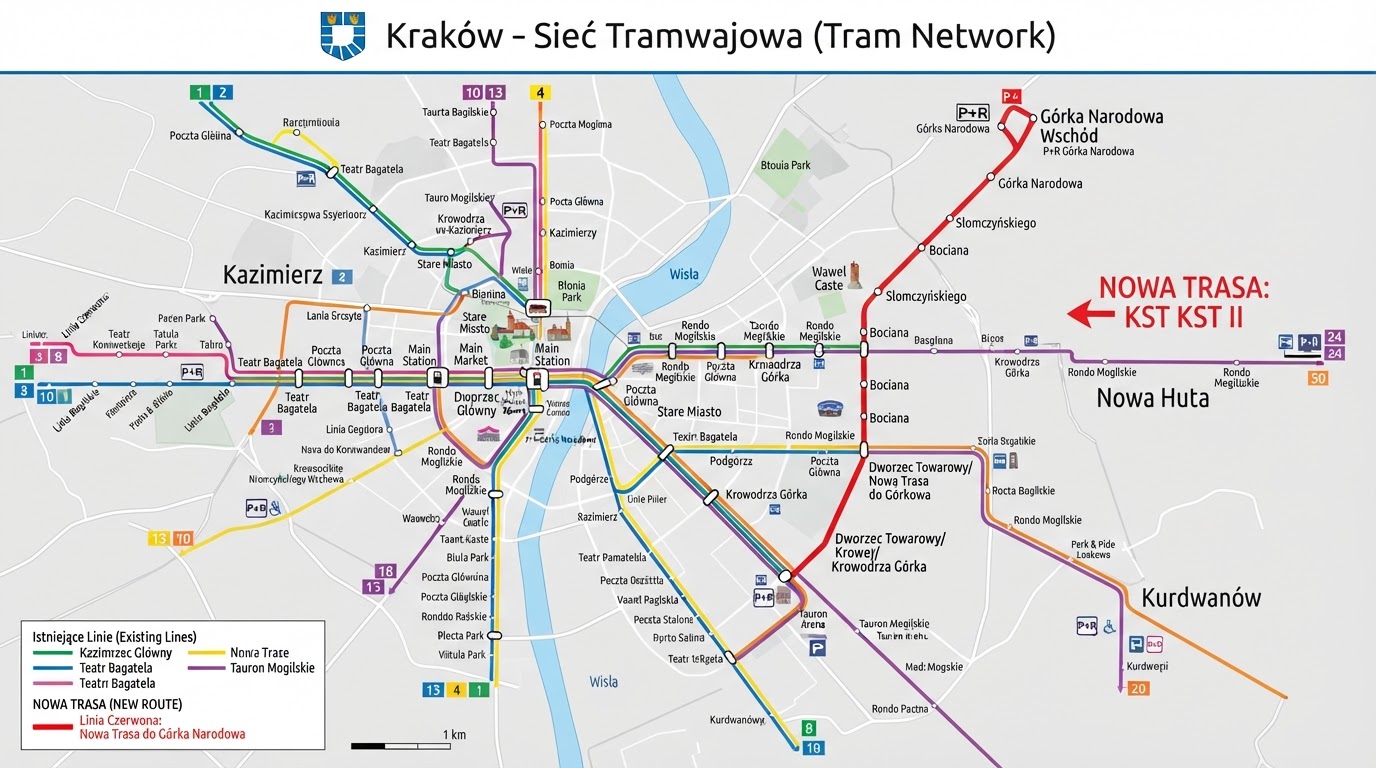 Nowa linia tramwajowa uruchomiła lawinę zmian