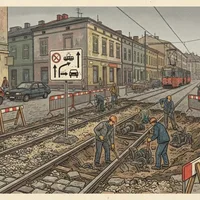 Remonty torowisk: Limanowskiego, Rondo Mogilskie, św. Gertrudy