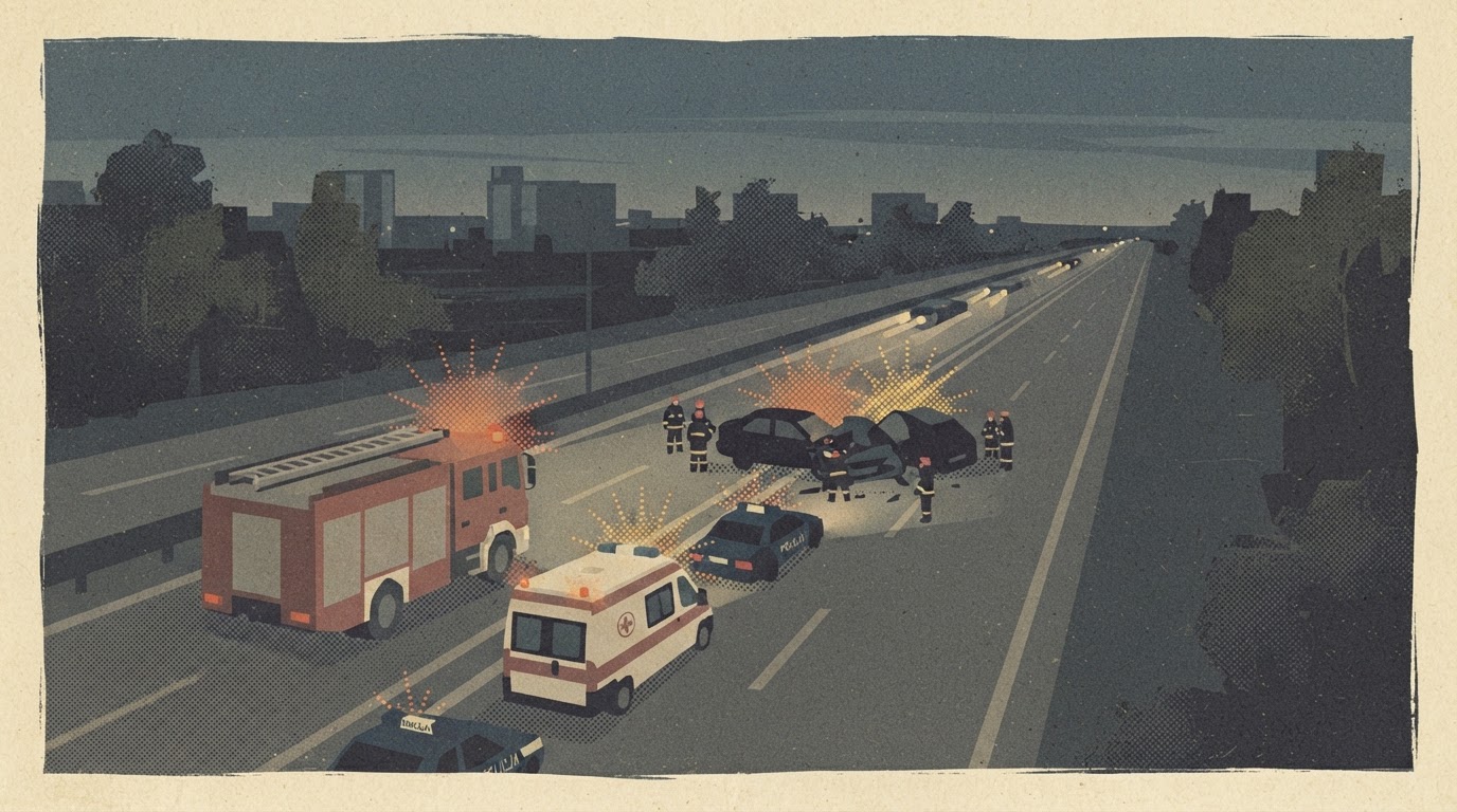 Zderzenie trzech aut na A4, ranne dziecko