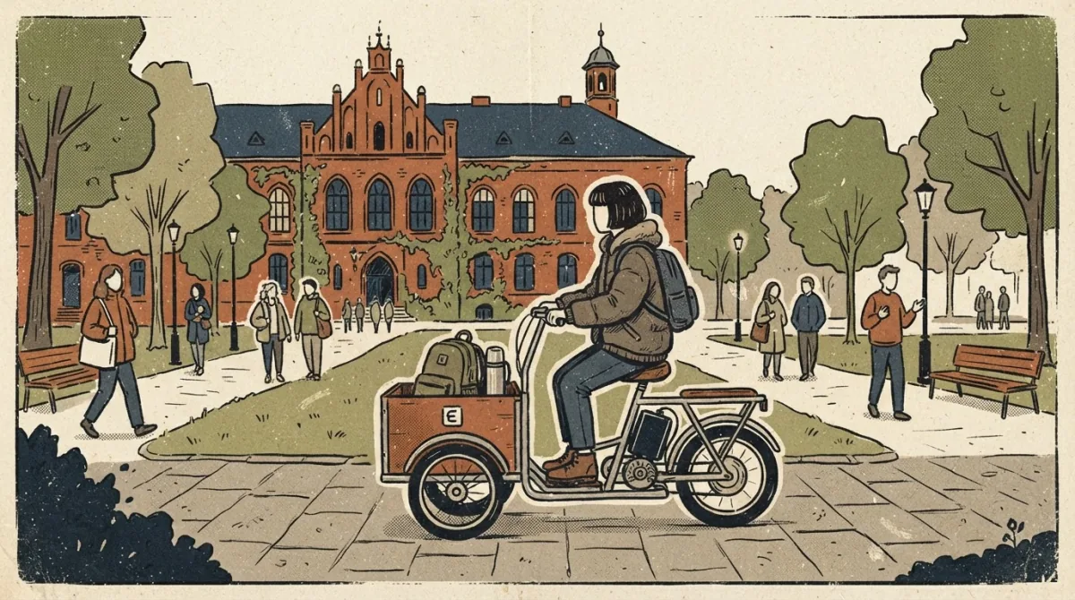 Student PK stworzył trójkołowiec dla studentki