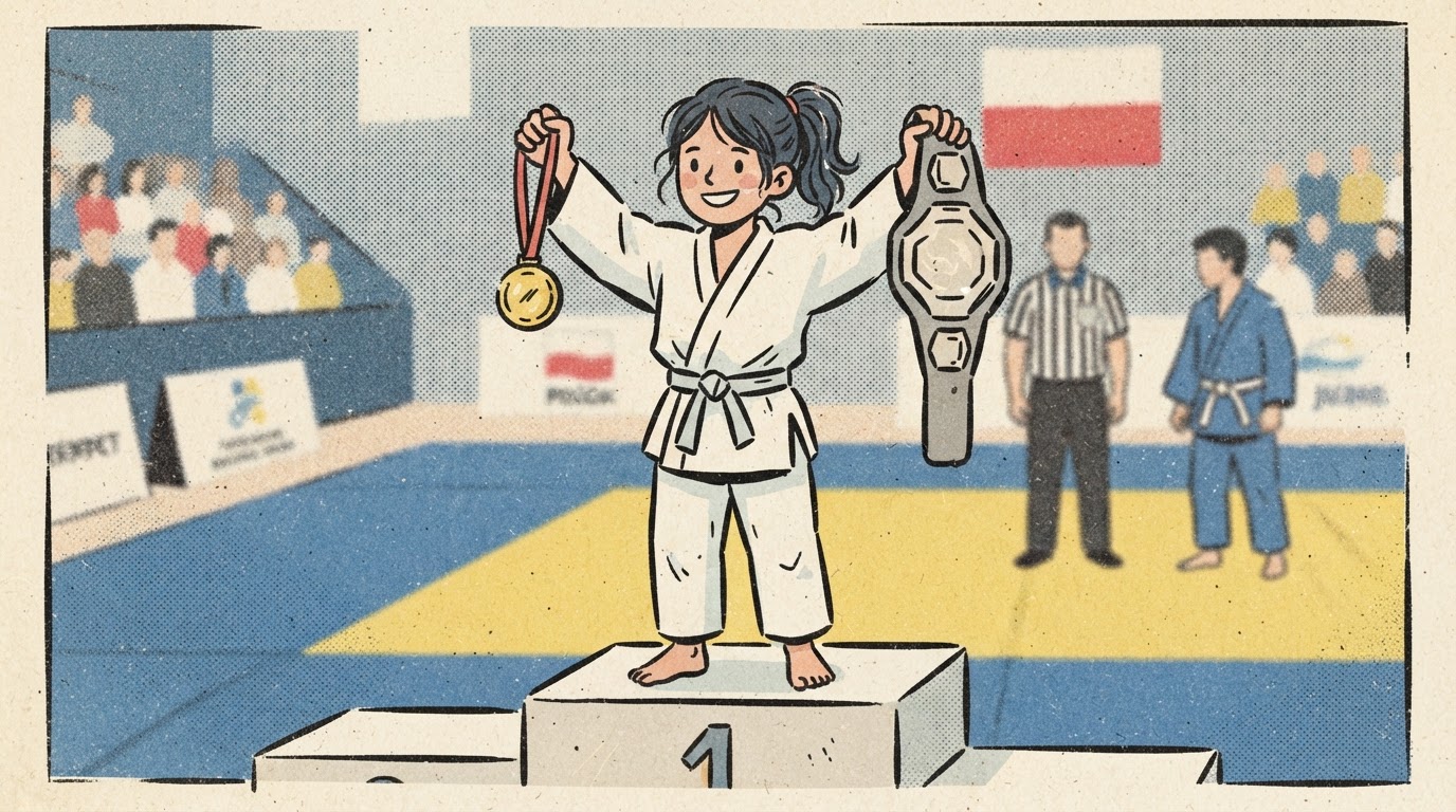 8-latka z Krakowa mistrzynią świata jiu-jitsu