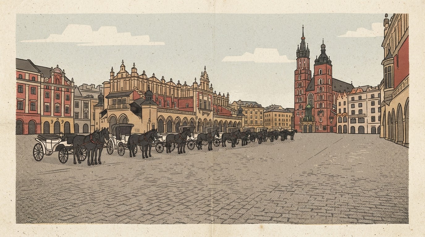 Dorożki znikną z Rynku Głównego na kilka dni