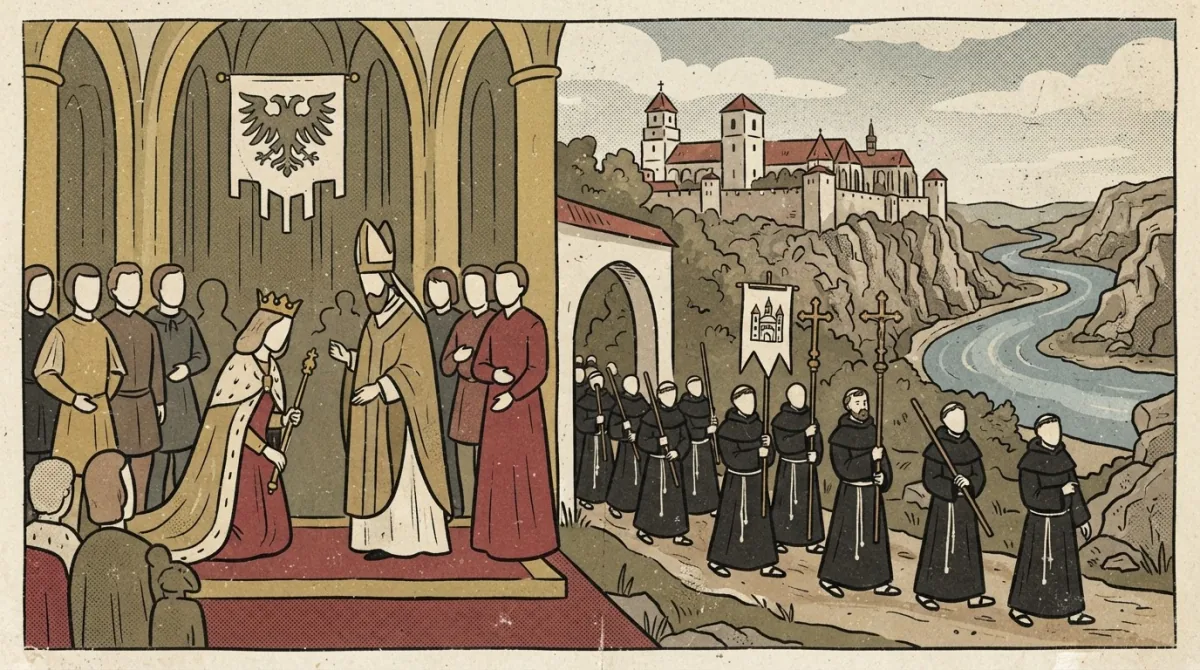 Koronacja Habsburżanki i powrót benedyktynów