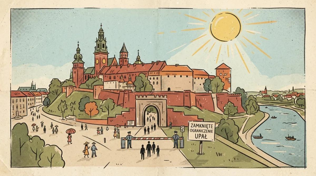Wawel ogranicza dostęp z powodu upałów
