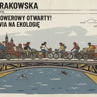Projekt kładki rowerowej przez Wisłę przy Nowohuckiej
