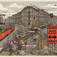 Remont skrzyżowania Obrońców Modlina i Brandla