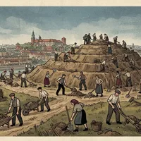 1934: rozpoczęto sypanie Kopca Piłsudskiego