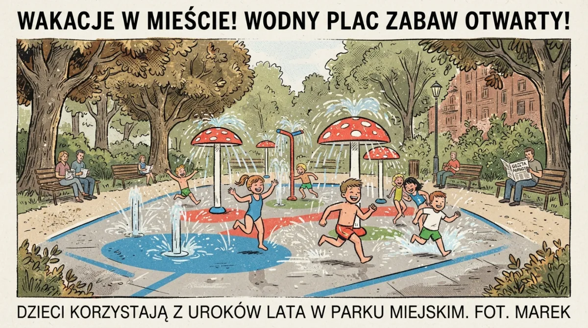 Wodny plac zabaw w Parku Jordana znów czynny