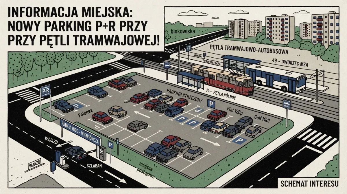 Testy nowego systemu parkingowego na P+R Kurdwanów