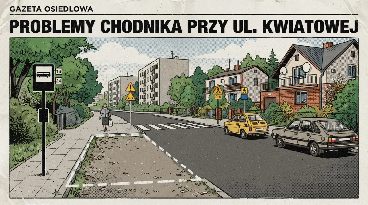 Brakujący chodnik przy ul. Mała Góra