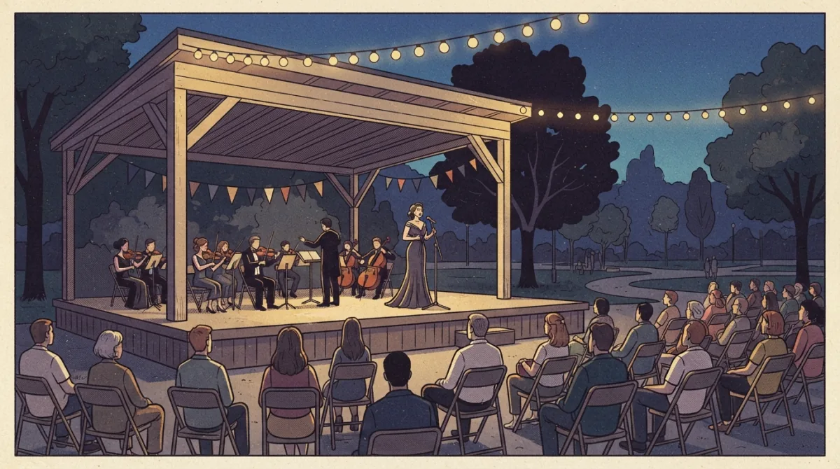 Gala operetkowa na scenie plenerowej NCK