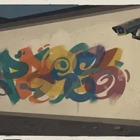 Graffiti na odnowionej szkole w Krowodrzy