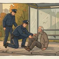 Policjanci uratowali 57-latka, który zasłabł na przystanku