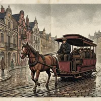 28 sierpnia 1882: budowa pierwszego tramwaju konnego