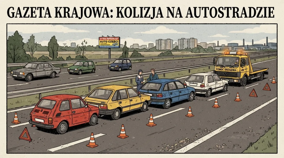 Kolizje na A4: utrudnienia pod Krakowem