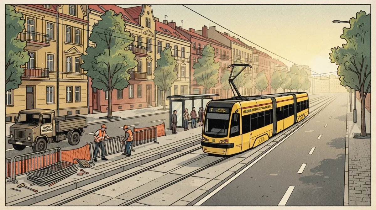 Tramwaje wracają na stałe trasy po remoncie Limanowskiego